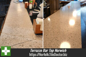 Dull Terrazzo Bar Top Polishing Norwich Wine Bar